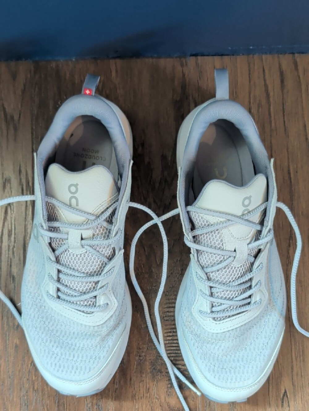 On Cloudzone Moon Running Women's Athletic Sneakers in White and Lavender - Picture 3 of 7